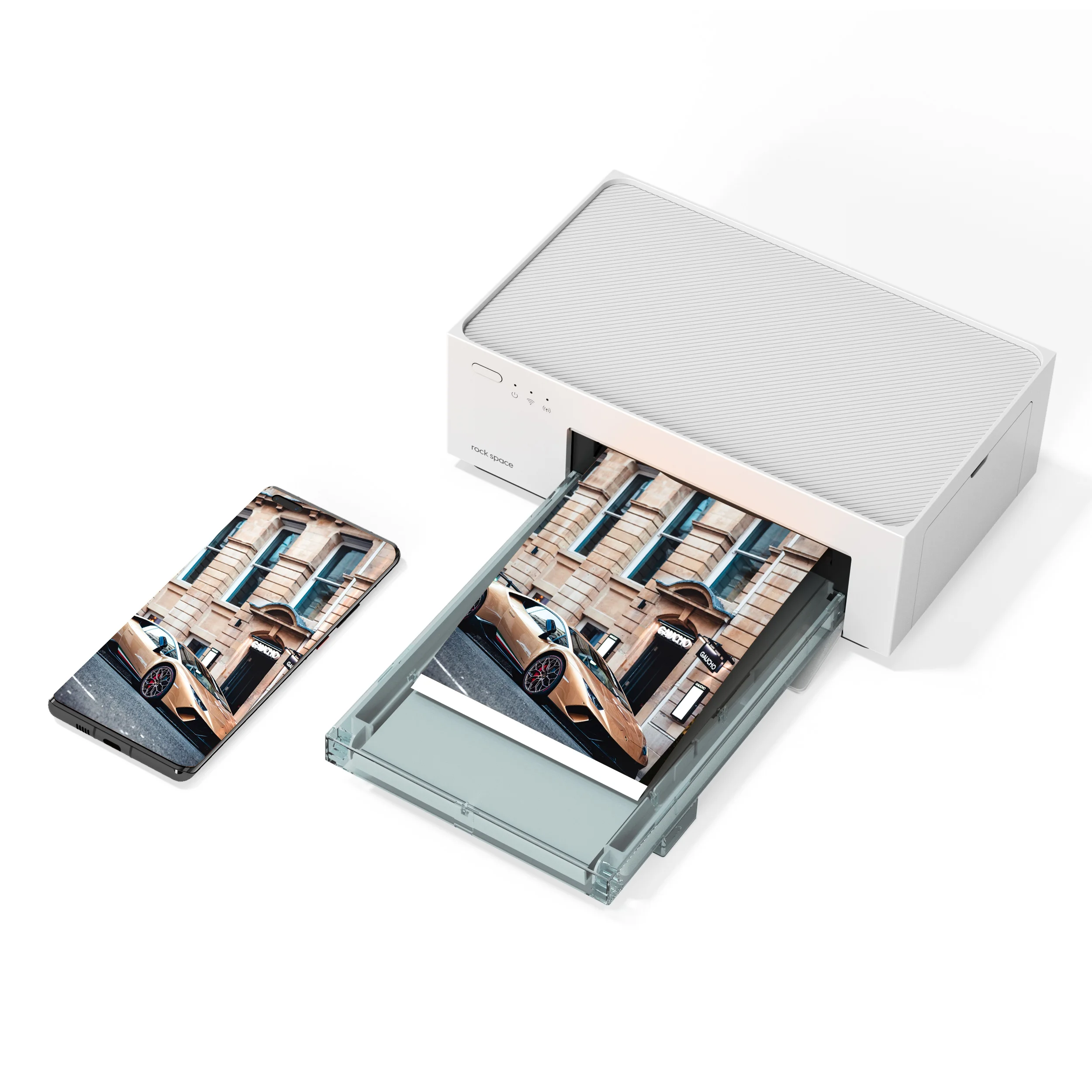 Умная портативная задняя пленка-наклейка для принтера rock space