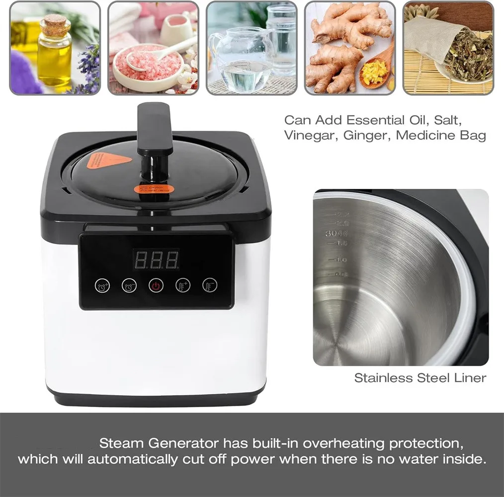 Portable Sauna Box Machine One Person Steam Sauna Room Weight Loss Detox Relieve Stress Portable Personal Sauna Tent