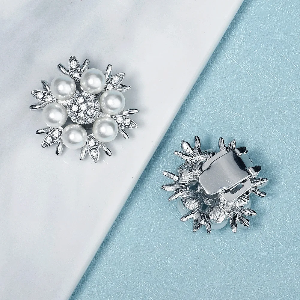 Personalized High Heels Ornament Accessories Handmade Rhinestone Detachable Bridal Pearl Shoe Buckle Wedding Shoes Accessory