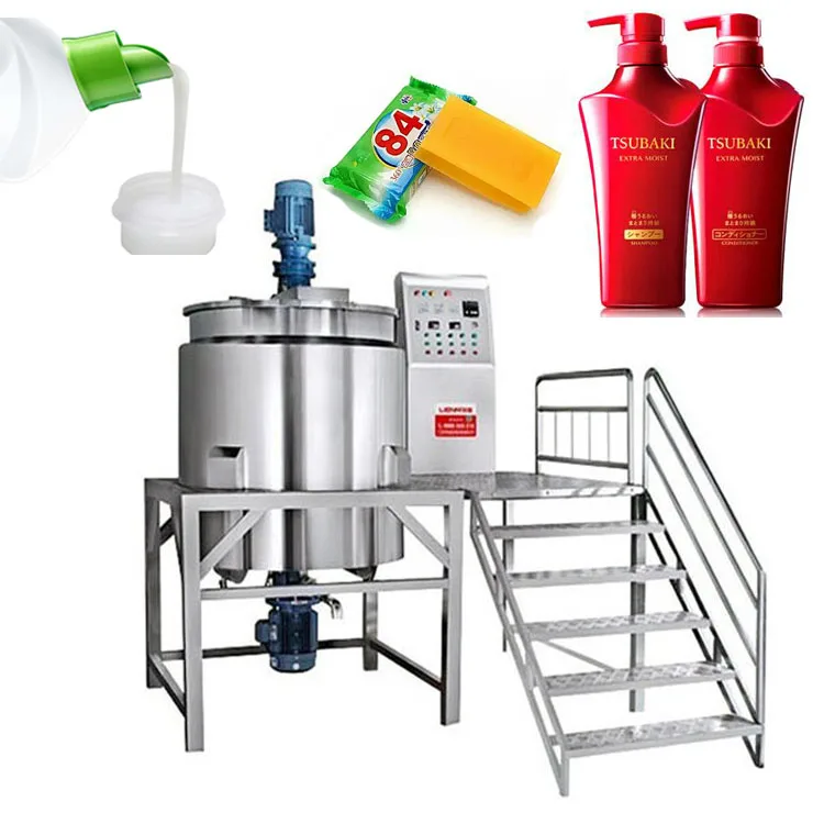 The oil is saponified into soap noodles through the saponification tank/soap liquid making machine