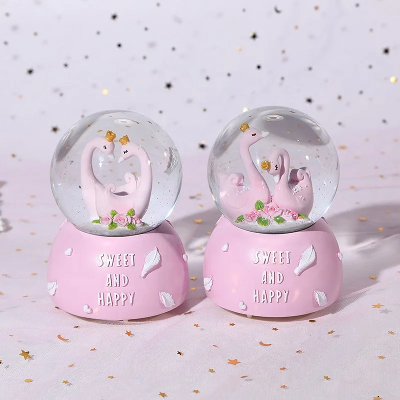 Atrih Exports 2023 New Music Box With Snowflakes Romantic Crystal Ball Music Snow Globe
