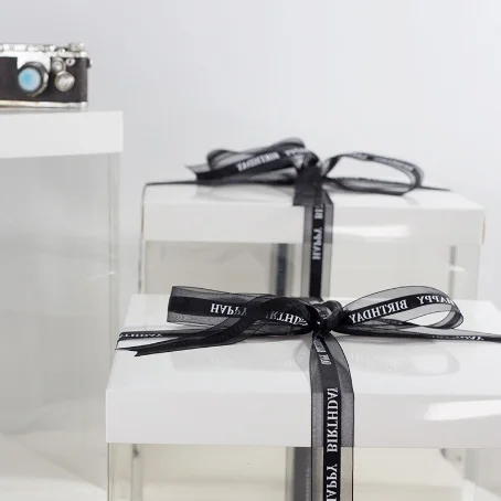 4 6 8 10 12 Tall Wedding Cake Boxes Clear Square Cake Box Packaging Tall Clear Cake Boxes Wholesale