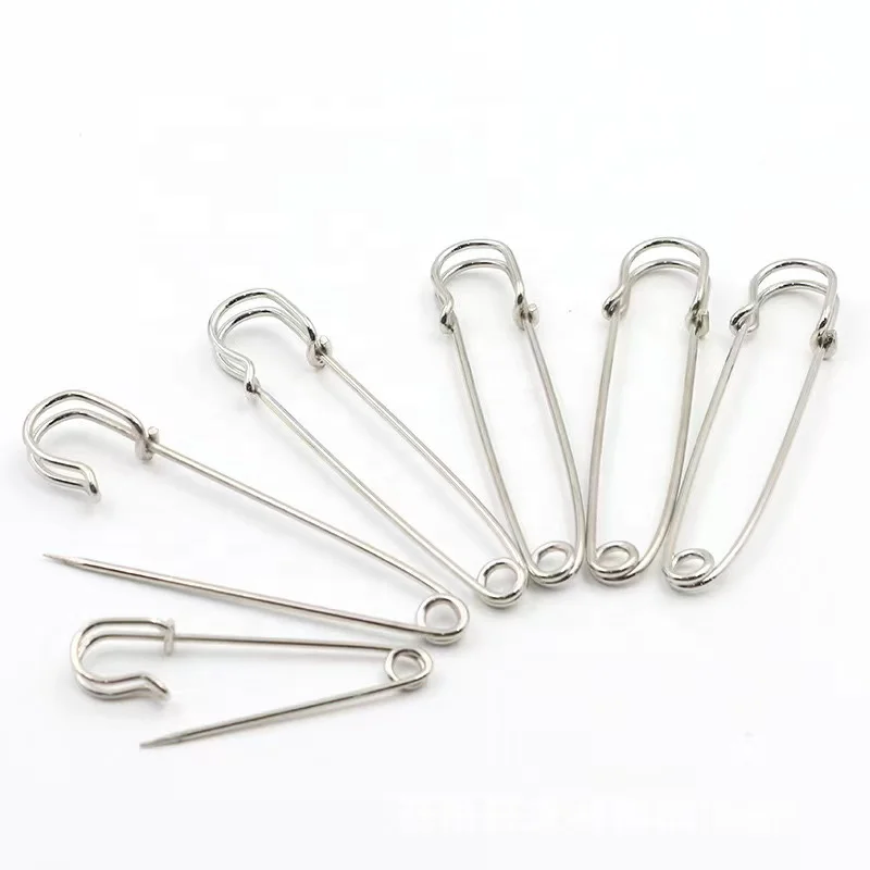 Steel metal nickel plating safety customized standard pins scarf and shawl wool ball buckles pin DIY clothing accessories