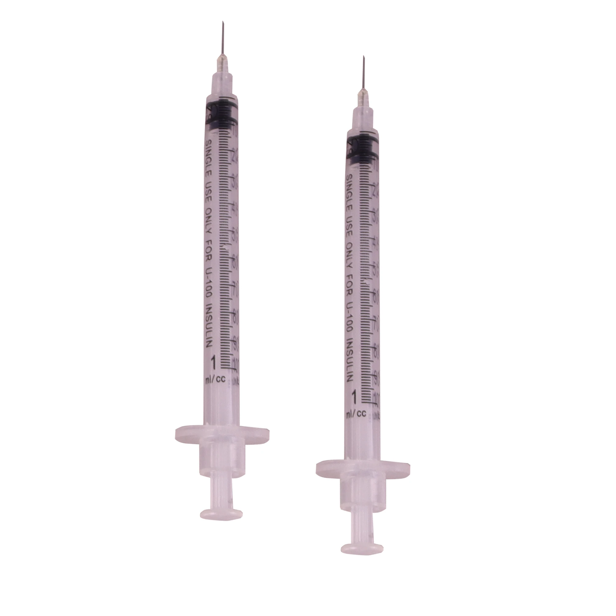 Sterilized disposable plastic injection syringe for hospitai use