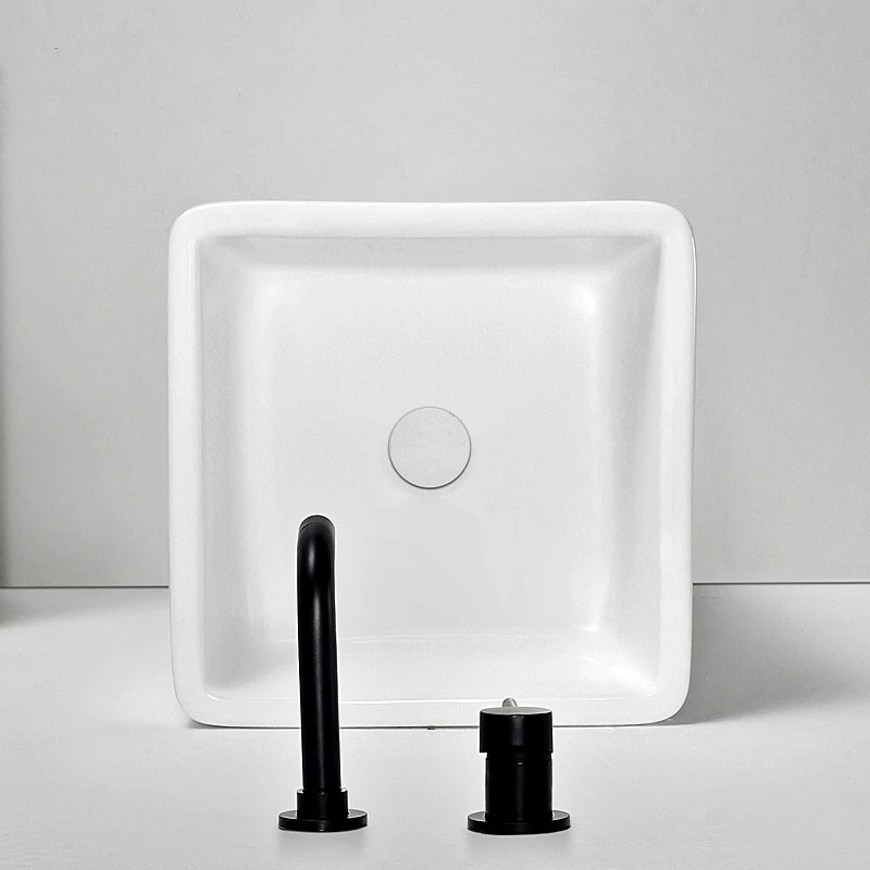Wholesale Luxury Modern Hotel Freestanding One Piece Sanitary Ware Ceramic Hand Wash Pedestal Sink Bathroom Basin
