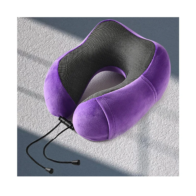 Hooded Neck Pillow for Airplane Sleeping-Head Support Portable Adjustable Neck Pillow for Car