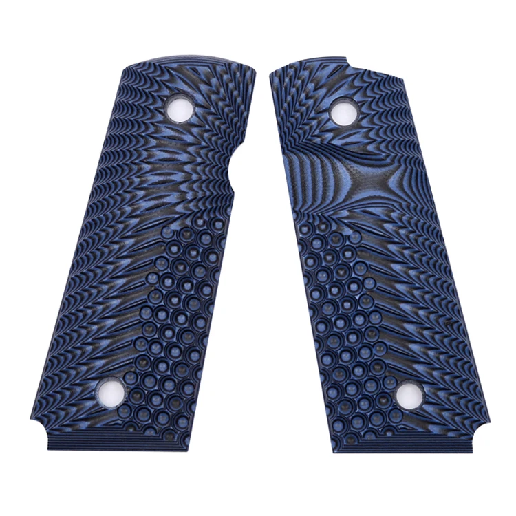 1911 Compact Officer Size G10 Gun Grip, OPS Eagle Wing Texture