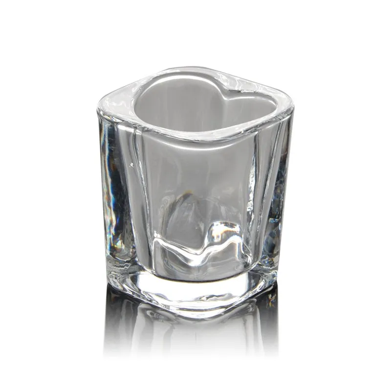 Hot selling mini shot glasses whisky shot glasses cup 45ml heart tequila mini shot glasses