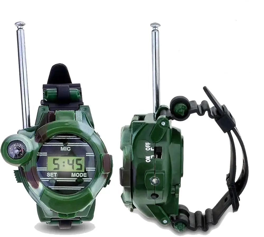Walkie Talkies for Kids, Two-Way Long Range Watch Radio Transceiver with Flashlight for Children