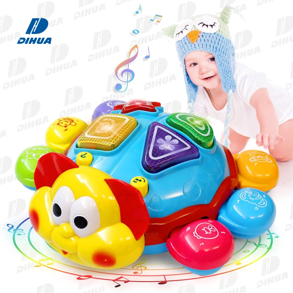 Детские игрушки развивающие музыкальные жуки ползучие детские с подсветкой и звуками двуязычные Обучающие Английский Испанский