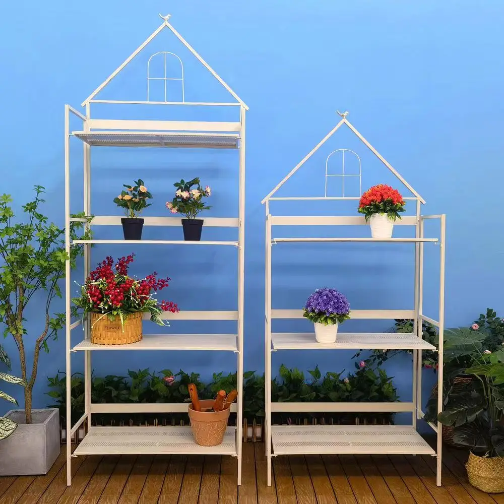 flower rack plant stand display holder for succulent potted indoor outdoor garden house bonsai living room  metal flower stand