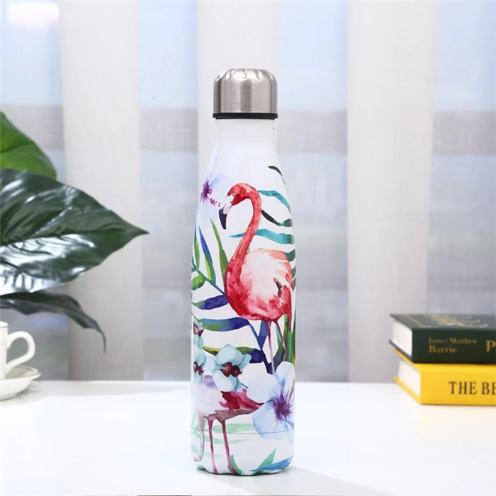 Double Wall 17oz 500ml Cola Shaped 304 Stainless Steel Insulated Vacuum Flask Sports Water Bottle