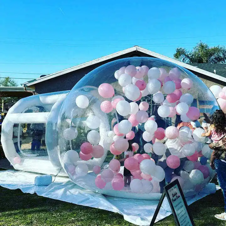 Hotel Outdoor Party Kids Transparent Tent Lodge for Party Event Inflatable Bubble House