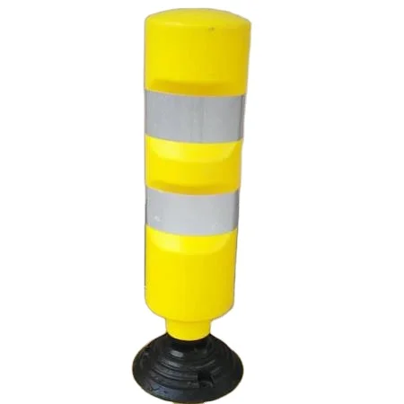 Plastic Flexible Traffic Warning Delineator Post Warning Post Bollard with Flexible base Spring post barrier