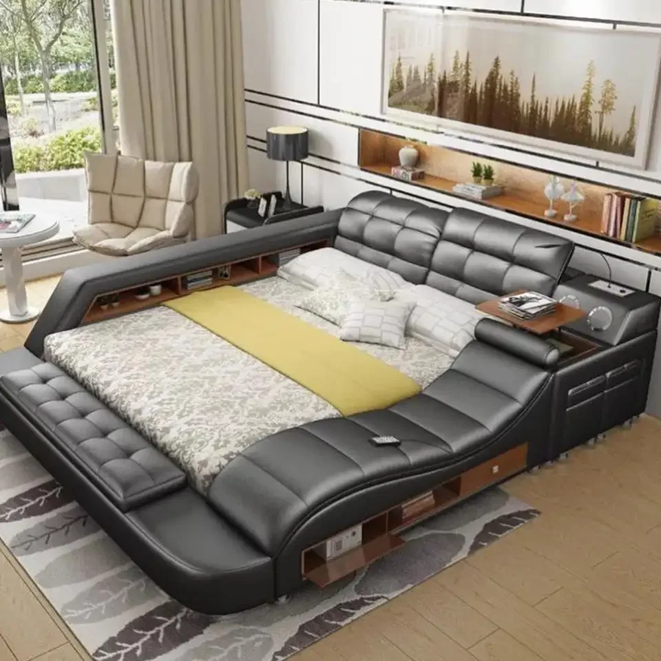 Leather bed furniture queen bedroom furniture modern with king size bed bedroom dongguan import italian full bedroom furniture