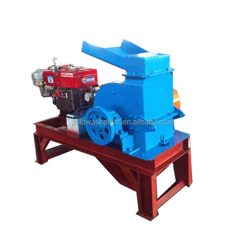 
Portable Small Capacity 200*500 and 300*500 Diesel Rock limestone Hammer Mill Crusher Price Input size 50 mm, Output size 1-3 mm 