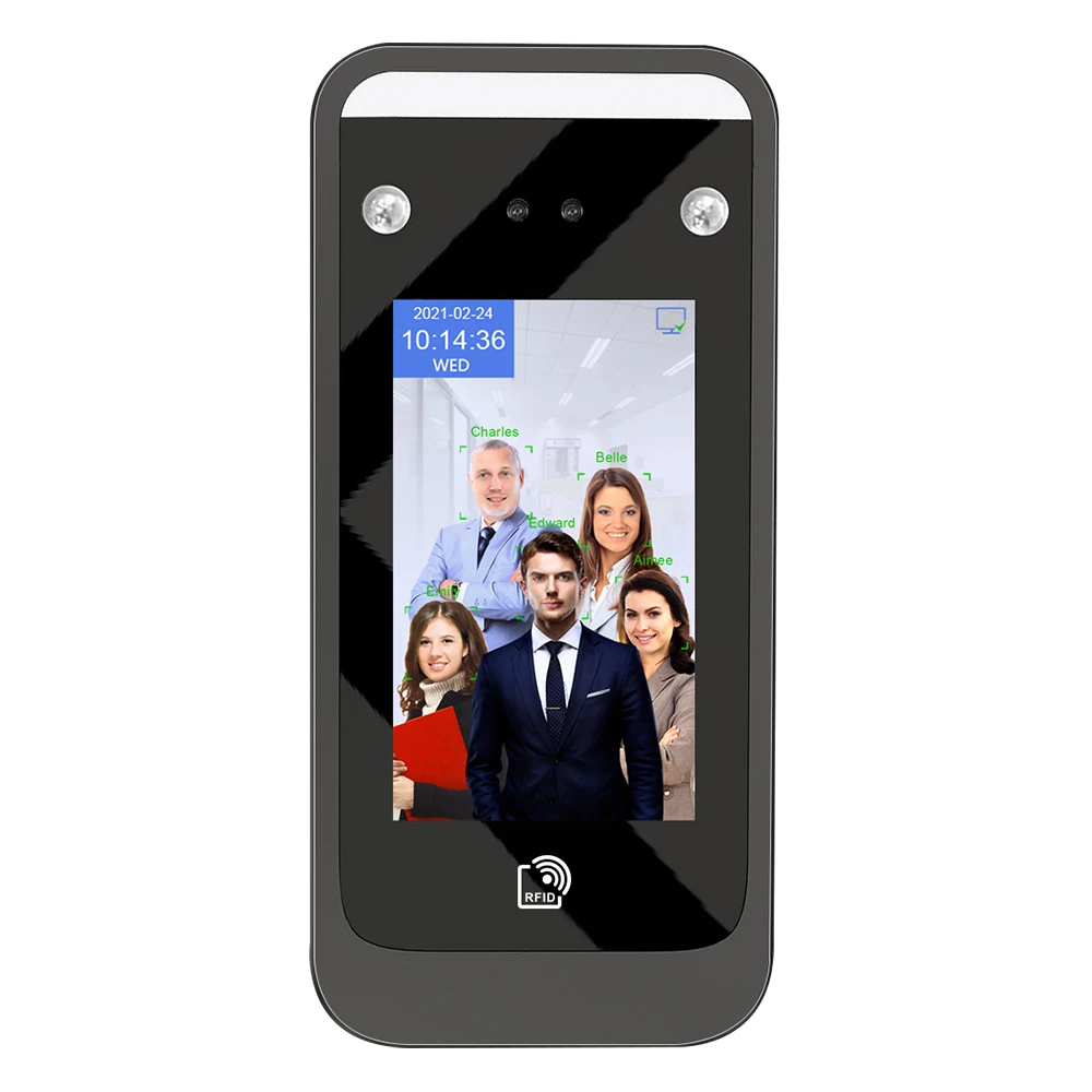 TIMMY Wifi Cloud Software SDK AI Multi Person Dynamic Face Recognition Time Recording Time Attendance Machine