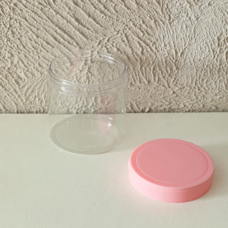 300ml500mlpet transparent cream lotion bottle flip-top plastic jar body lotion hair mask jar separate jar
