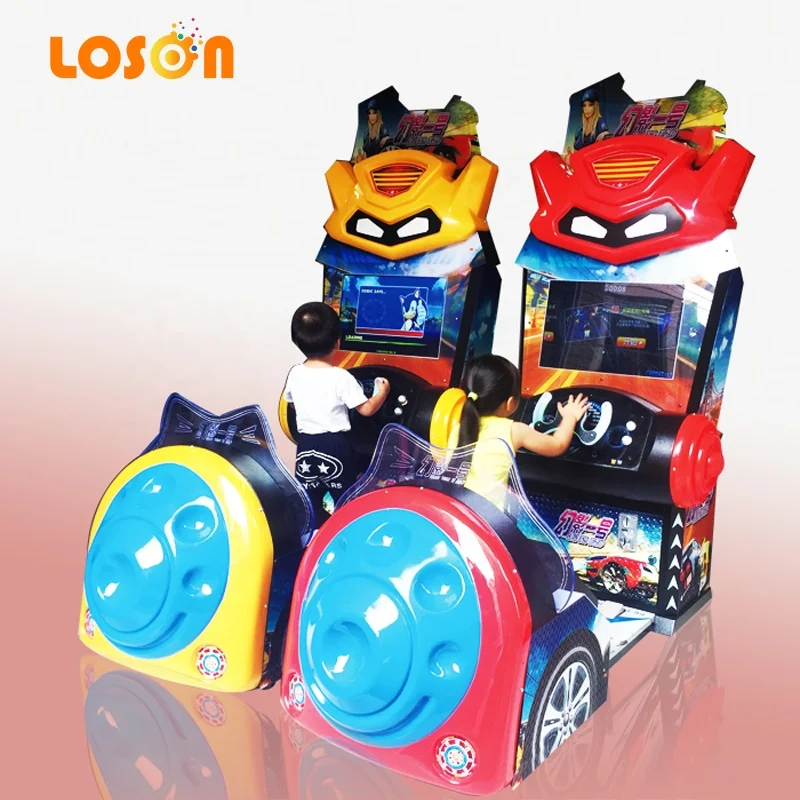 Indoor Game Center Coin Operated Mini Children Kids Complete Car Racing Simulator Video Game Machines