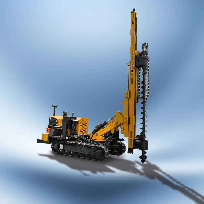 drop hammer screw pile drilling machines pneumatic mini bore solar panel pile drilling machine