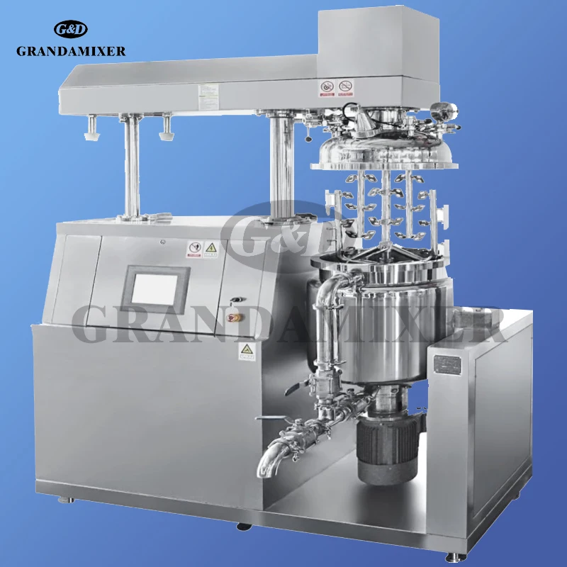 High quality Body Lotion,Cosmetic Ointment Vacuum Homogenizing Emulsifier/mixing Machine/mixer/mixing Tank With Heating