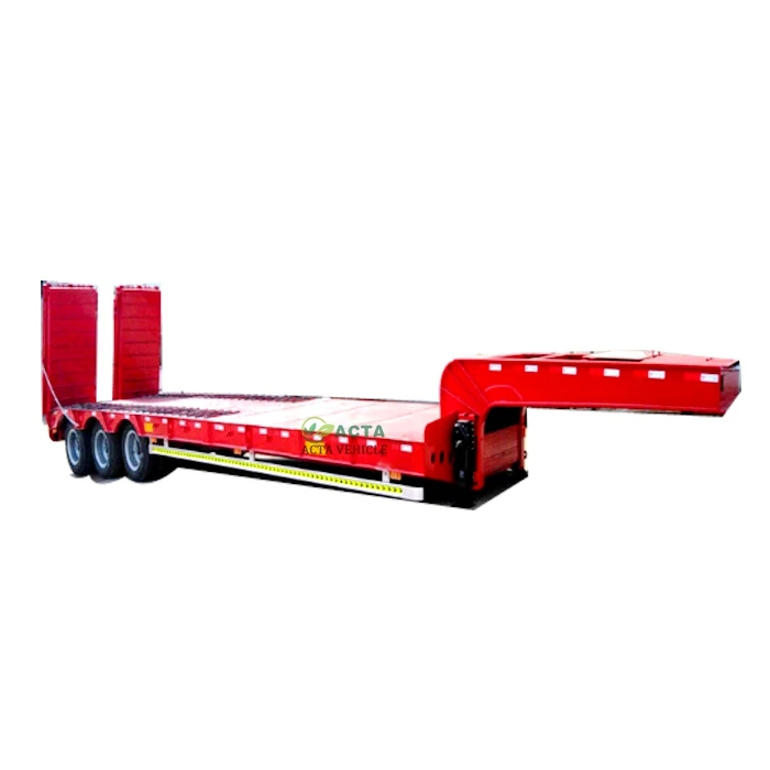 Трехосная гусеничная Шея 35 тонн 60 100 lowboy с лестницей трейлер лодка для Канады