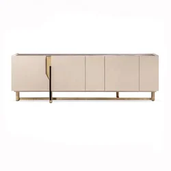 Baking Lacquer Craft Sideboard Wooden High Quality Storage Buffet Cabinet