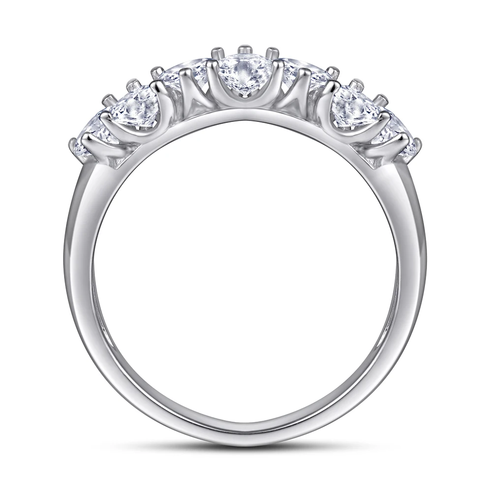 Trendy Zirconia Non Fade Ring White Gold Plated Cluster Bulk Heart Anillos Plate 925