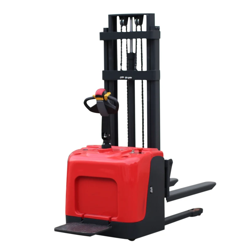 china brand fully electric hydraulic pallet stacker loading lifting equipment with CE IOS certification apilador