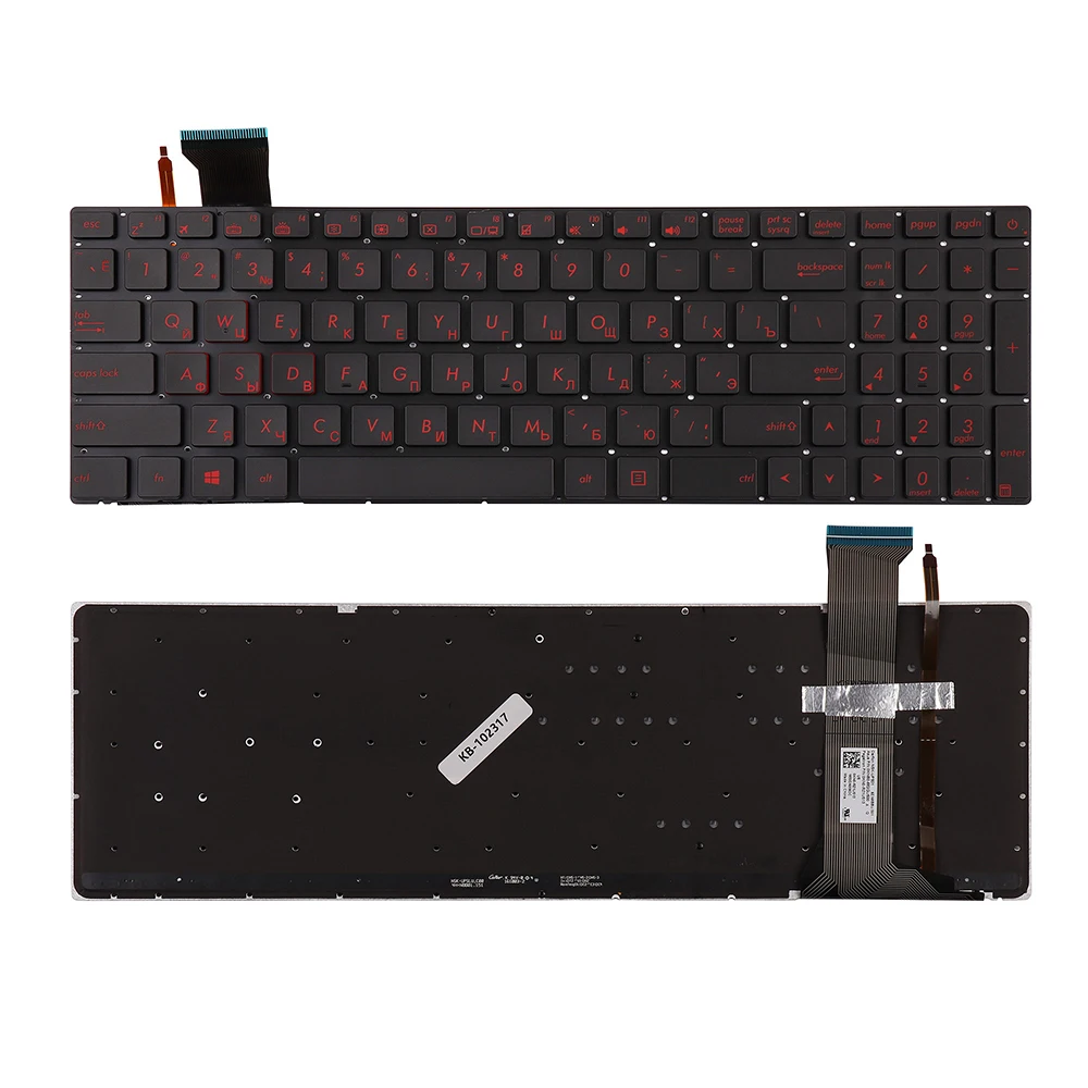 Russian Keyboard For ASUS GL552 GL552J GL552JX GL552V GL552VL GL552VW N551 N551J N551JB N551JK N551JM N551JQ RU laptop keyboard