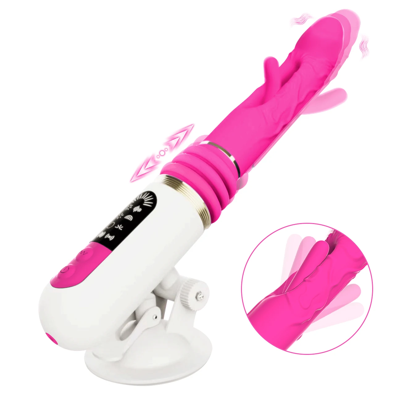 2024 NEW Design 3 In 1 Realistic Dildo Vibrator For Women Vibrating Sex Machine Gun G-Spot Vagina Clitoris Stimulator Adult Toys