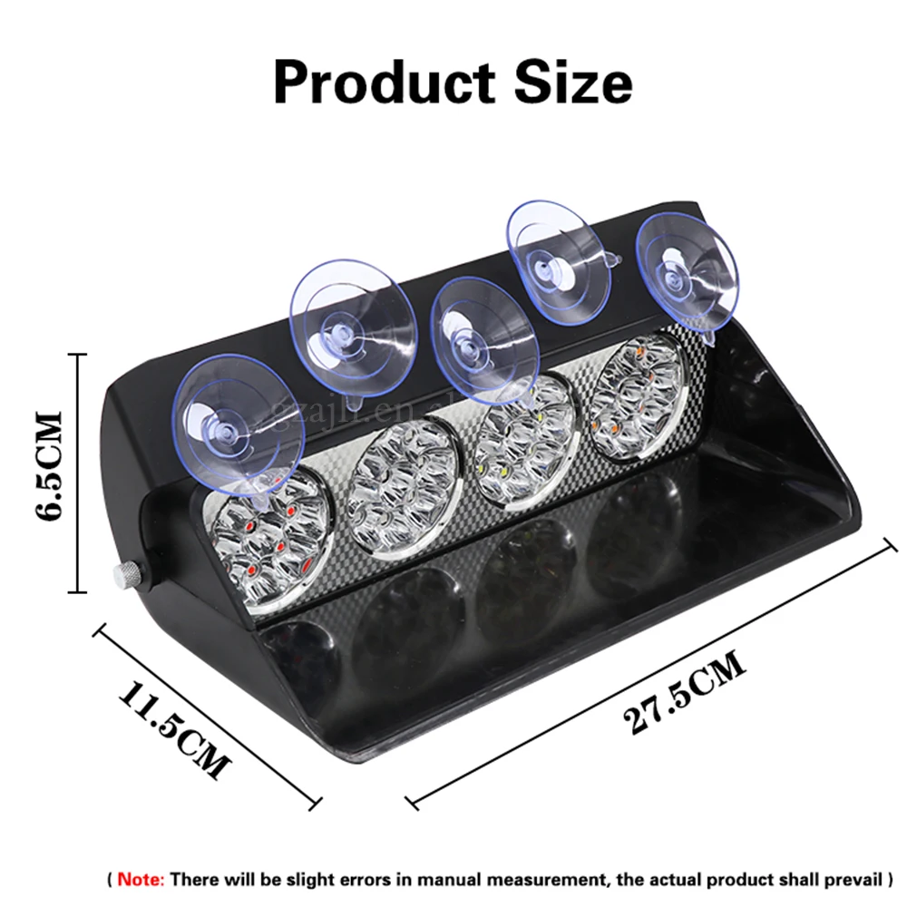 Car Styling 36 LED Strobe Light 12V Car Dashboard Emergency 18 Flashing Alert Flash Light Blue