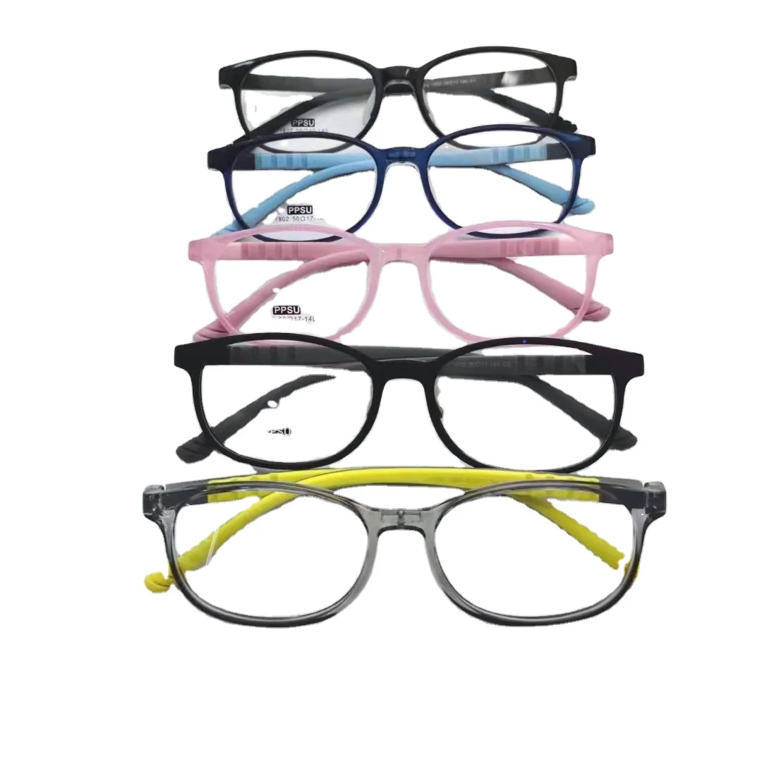 Wholesale High Quality Medical Level PPSU Material Environmental Protection Optical Frame for Teenagers and Children Silicone