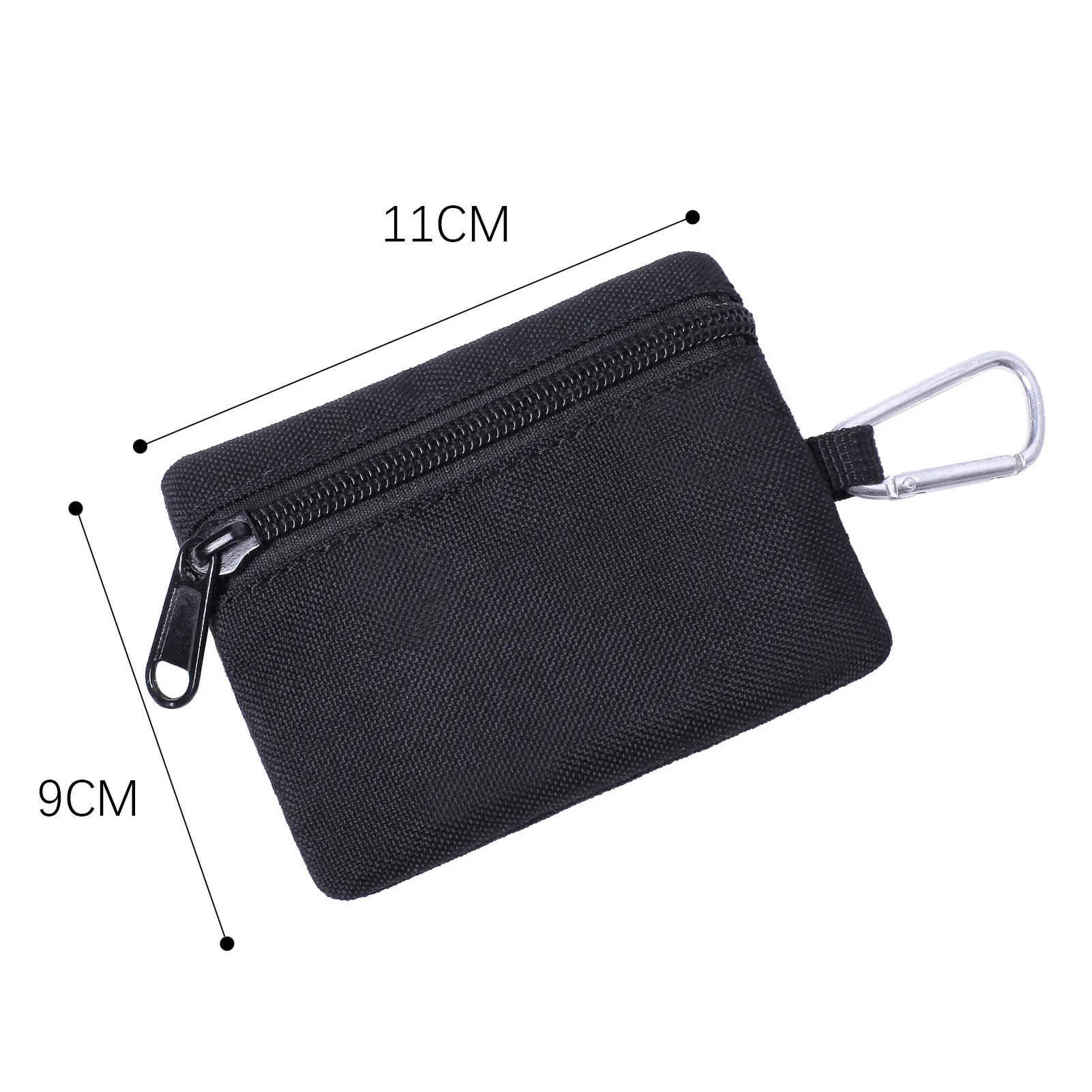Tactical Mini Size Keychain Pouch EDC Pocket Organizer Belt Gear Coin Purse with ID Card Holder Car Fob Key Waist Case