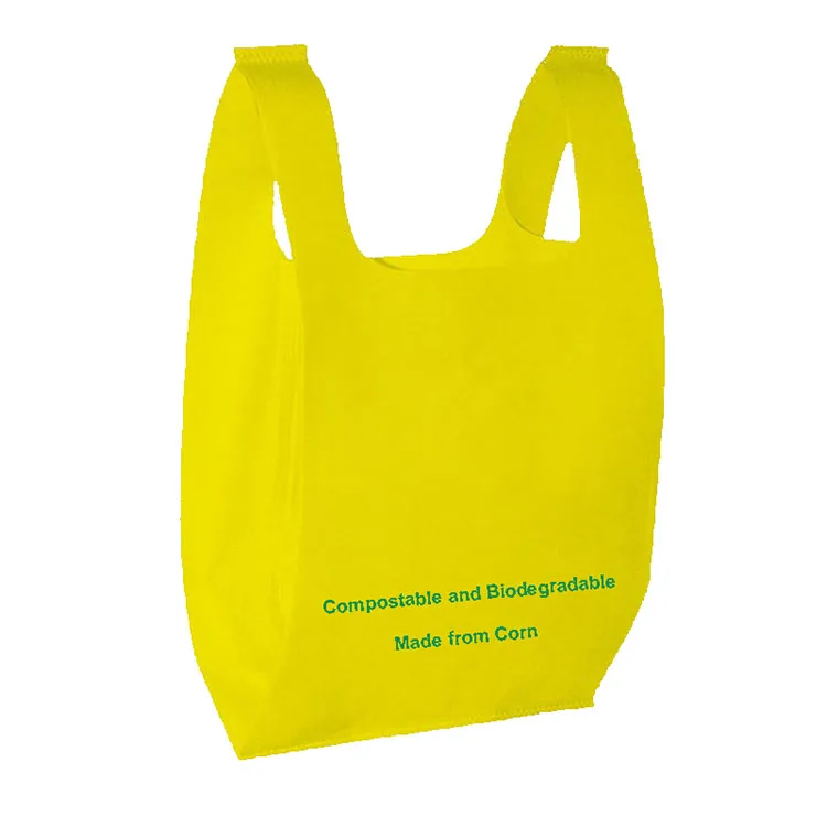 2022 Custom Supermarket plastics bags printed vest handles LDPE/HDPE Shopping clear plastic bag recycled plastic sac plastique