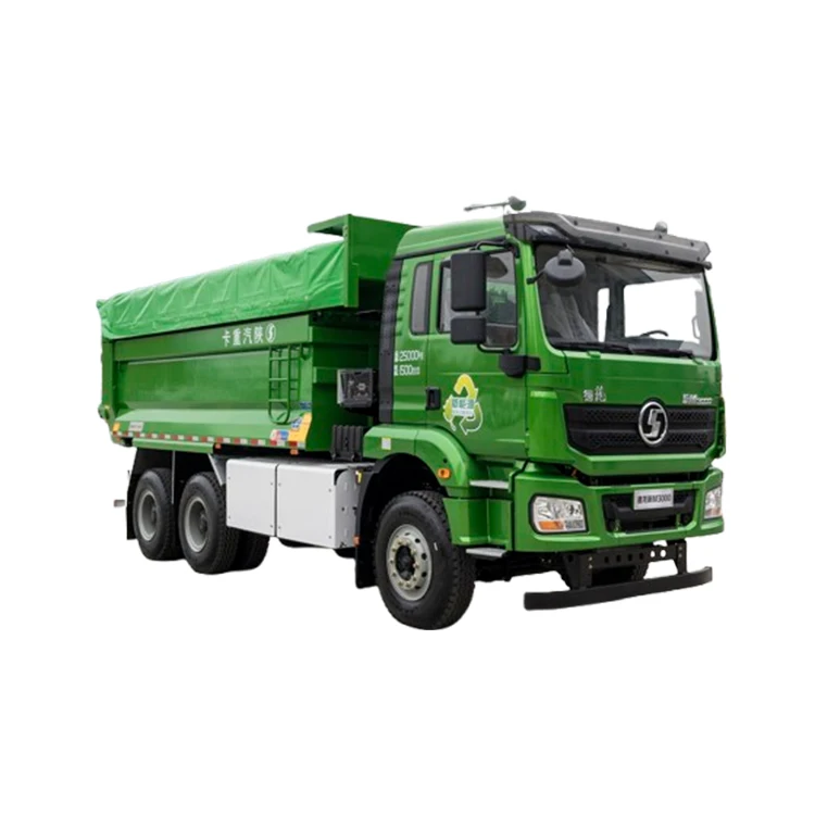 Pure electric lithium iron phosphate battery 6x4 half row 2 seats 340hp 10 wheeler 12.00r20 tyres 25 ton heavy duty dump truck
