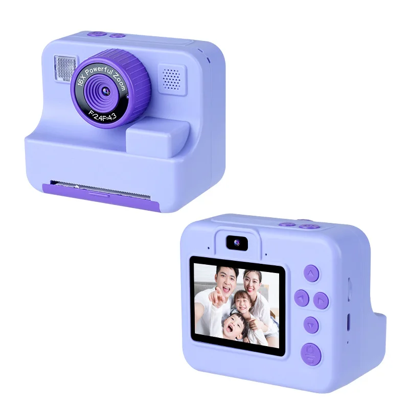 Kids Camera Instant Print Selfie 1080P HD Digital Print Paper & 32GB Card Christmas Birthday GiftsToys for 3-12 Years Old