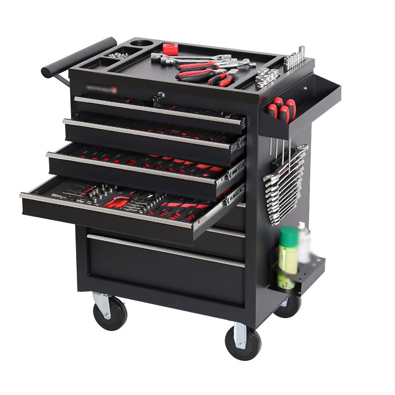 Stainless Steel Mobile Mechanical Tool Storage Screws Cabinet Set Workshop Rolling Drawers Tools Automotive Kit Trolley