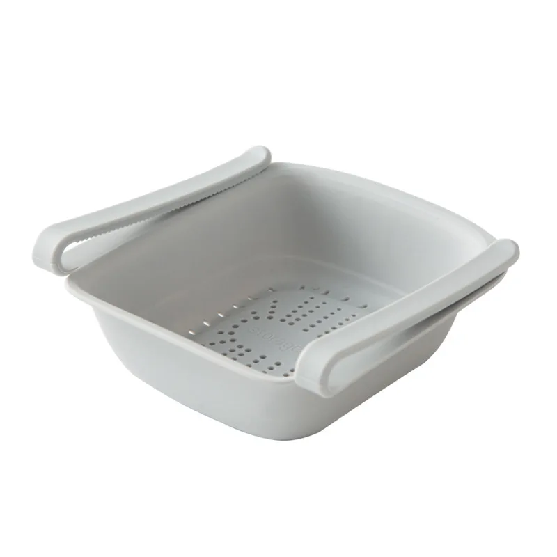 Refrigerator storage basket fresh-keeping retractable egg tray refrigerator storage box