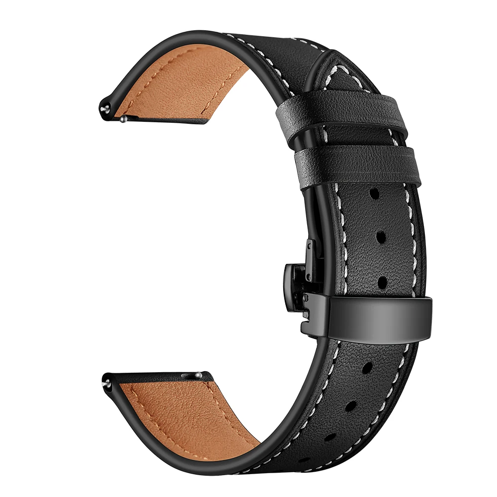 
Smart Galaxy Watch Bands 44mm For Samsung Active 2 Band Watchband Ajustable Black Strap Buckle 40mm 