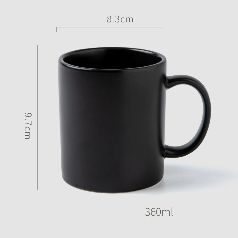Matte Finish Mug Creative Ceramic Coffee Cup Ideal for Advertising and Gifting Logo Engraving Available