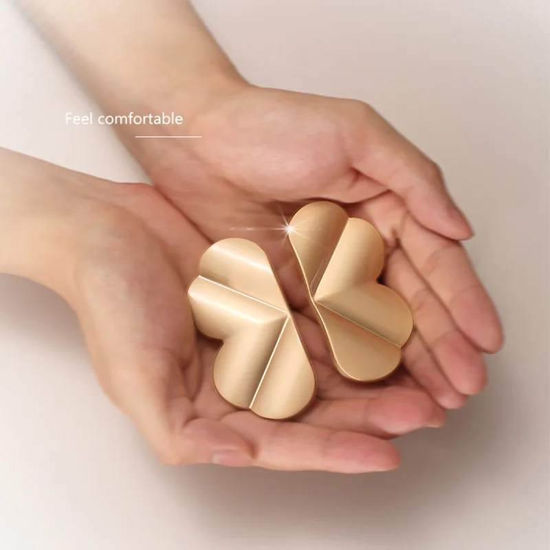 AIMINO RTS Brass luxury brass leaf in a pair handles and knobs cabinet handles furniture hardware