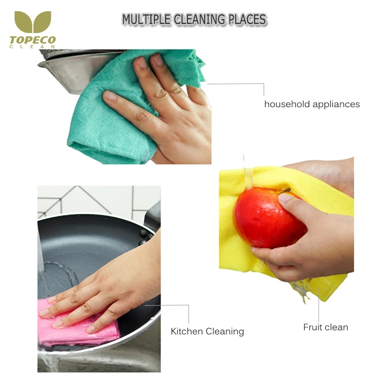 Topeco Hot Sales On Yellow Needle Punched Quality Efficient Customizing Nonwoven Fabric Viscose Cloth