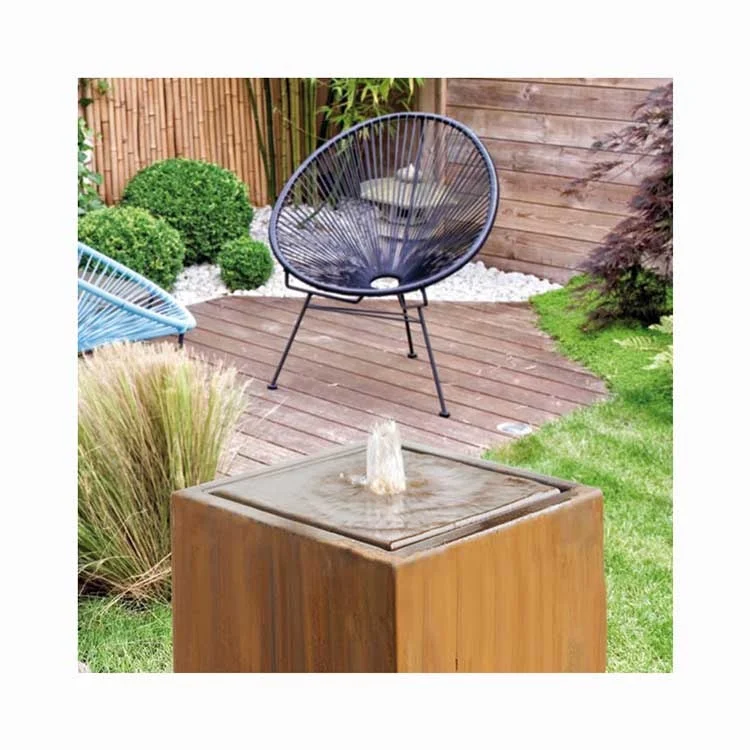 Garden Landscape Home Fountain Corten Steel Waterfall Water Fountain For Home Garden Landscape