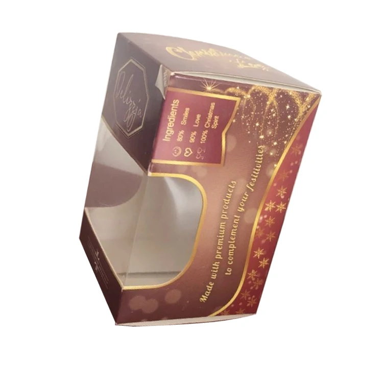 mini custom cereal food packaging box with gold foil