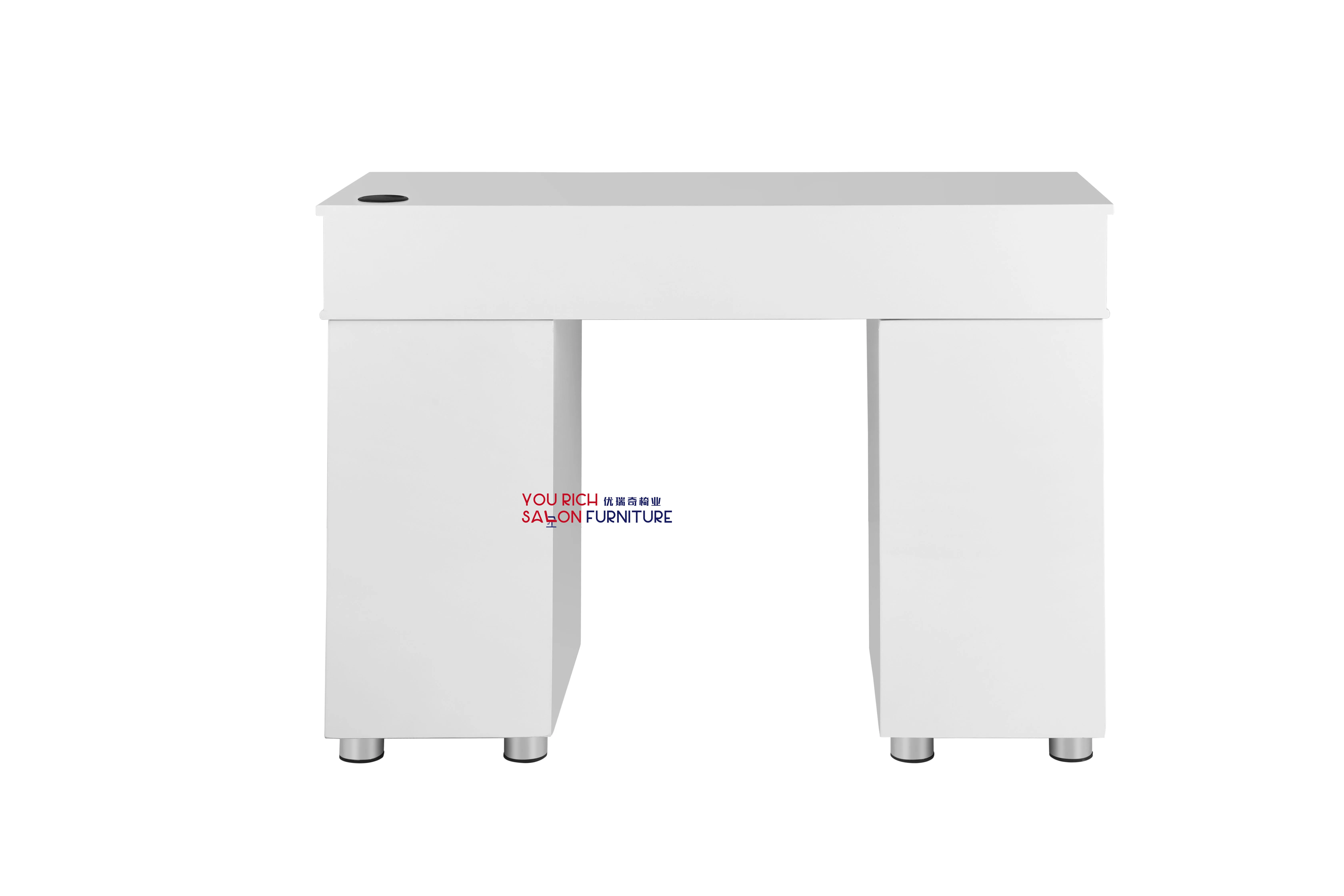 cheap salon furniture high quality  ready to ship manicure table whole nail table with vacuum