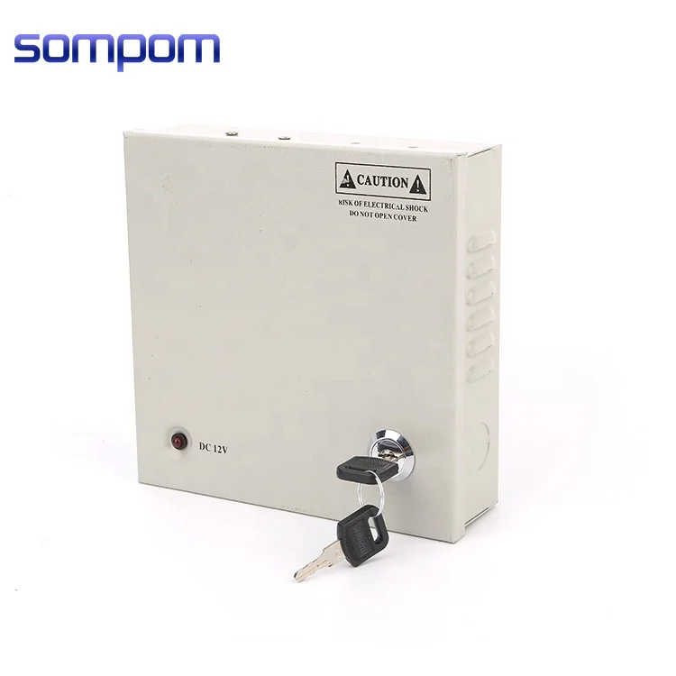 Sompom CCTV импульсный источник питания DC 220 в 12 В 3A 4 каналы CCTV коробка