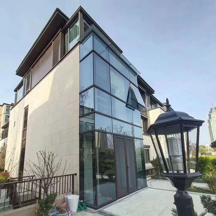 One stop solution service good price factory directly glass curtain wall for house
