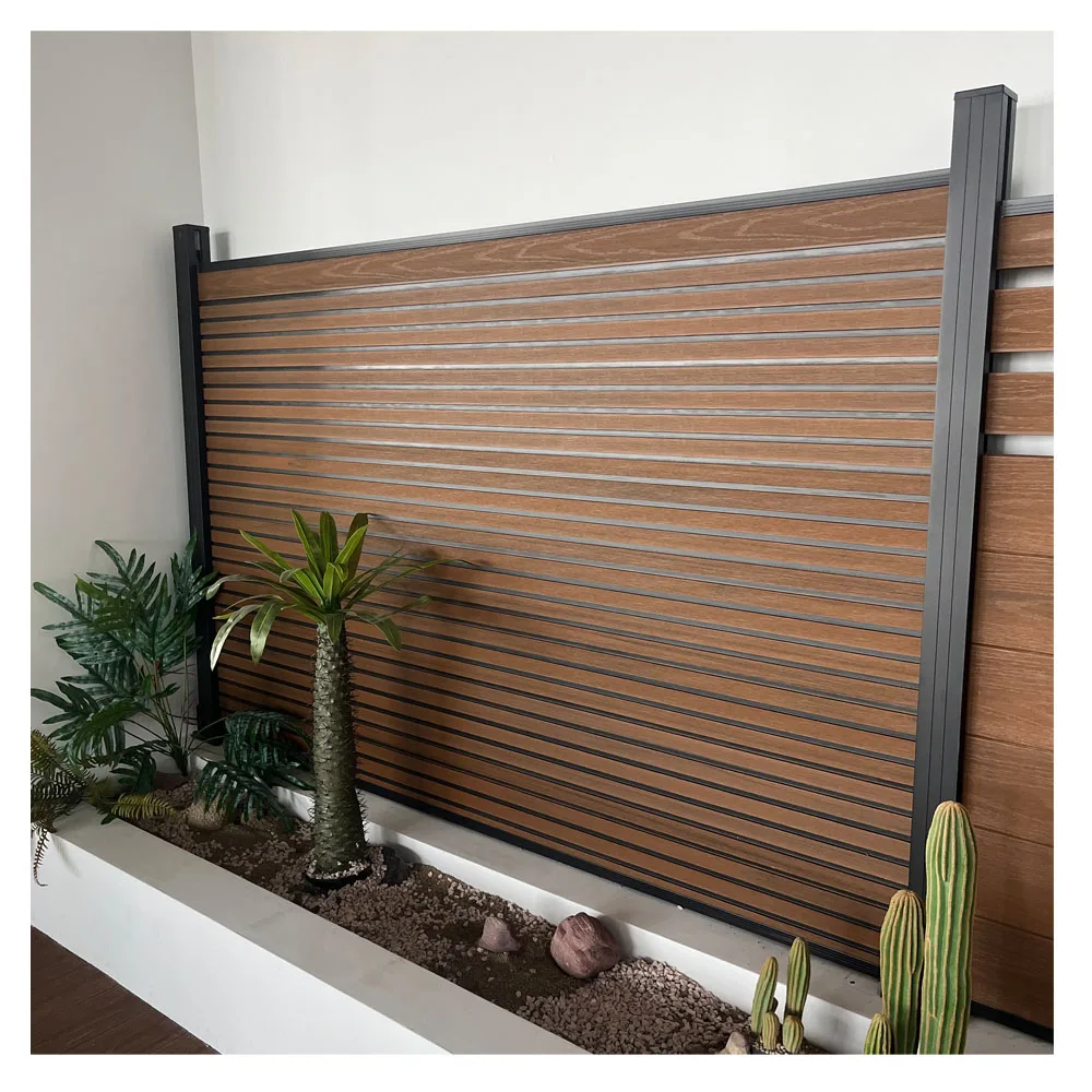 Beautiful Garten Zaun Fences For Garden Wooden Fence Wpc Fence Wood-plastic Composite Environmental Material