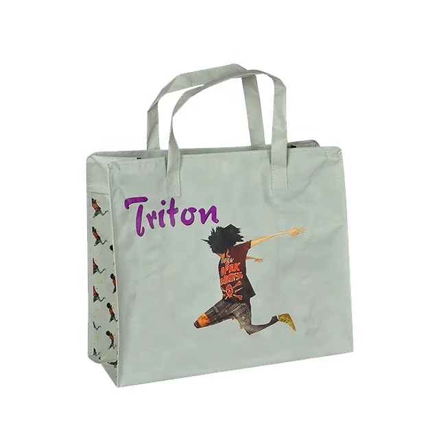 OEM/ODM Shopping Tote Extra Large Bolsa Plegable Reutilizable Laminated PP Woven Bag With Zipper